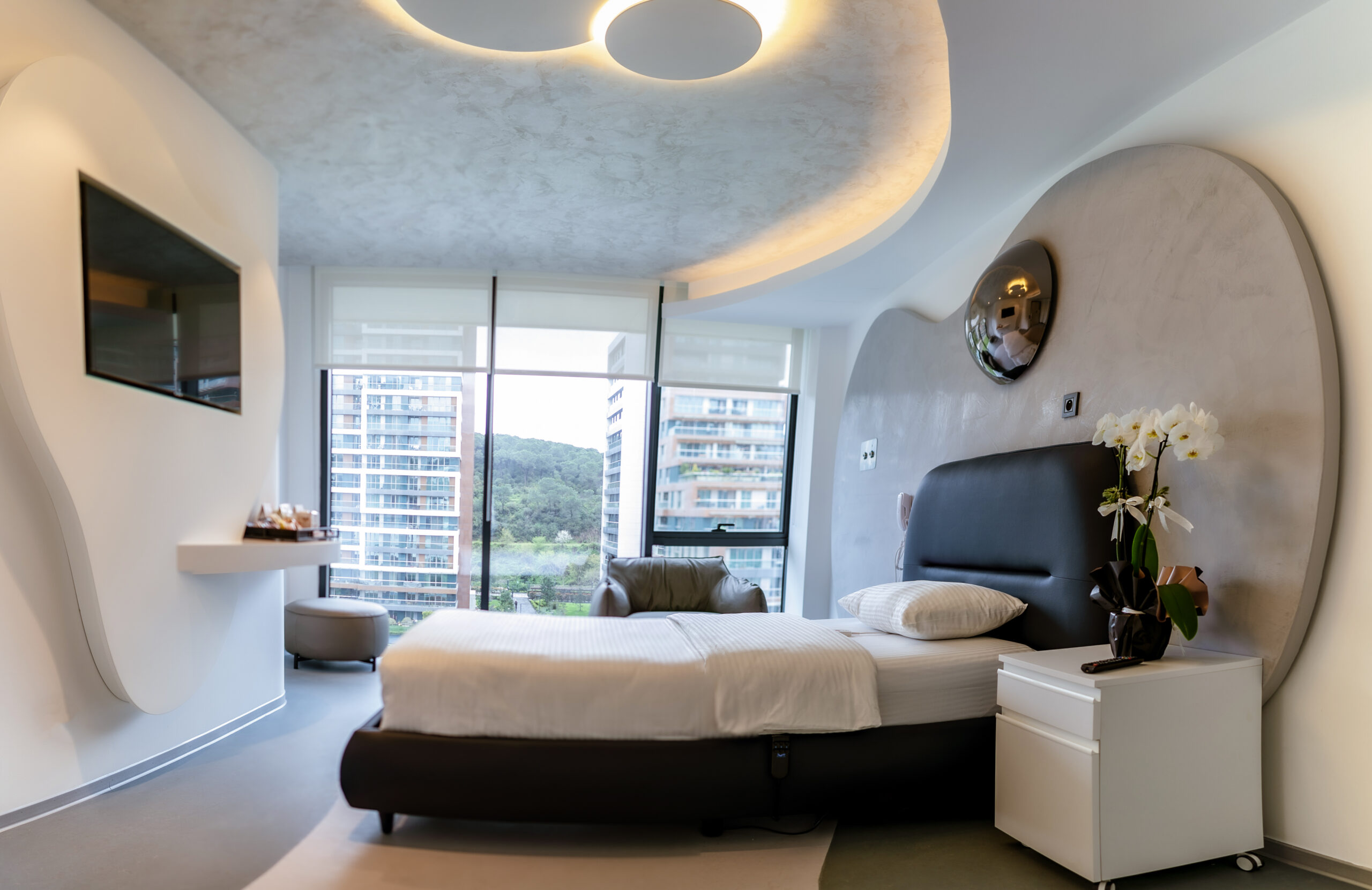 Image chambre au sein de l'hôtel de la clinique du cheveu elithair