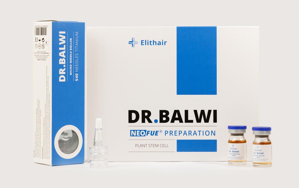 Image de l'ensemble de traitement NEO FUE pour la préparation des greffes de cheveux chez Elithair