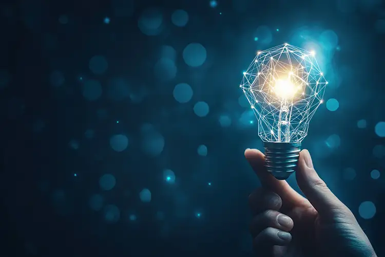 Illustration d’un champ électromagnétique avec une ampoule