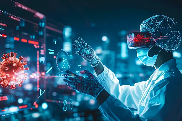 Chirurgie en réalité virtuelle avec technologie holographique